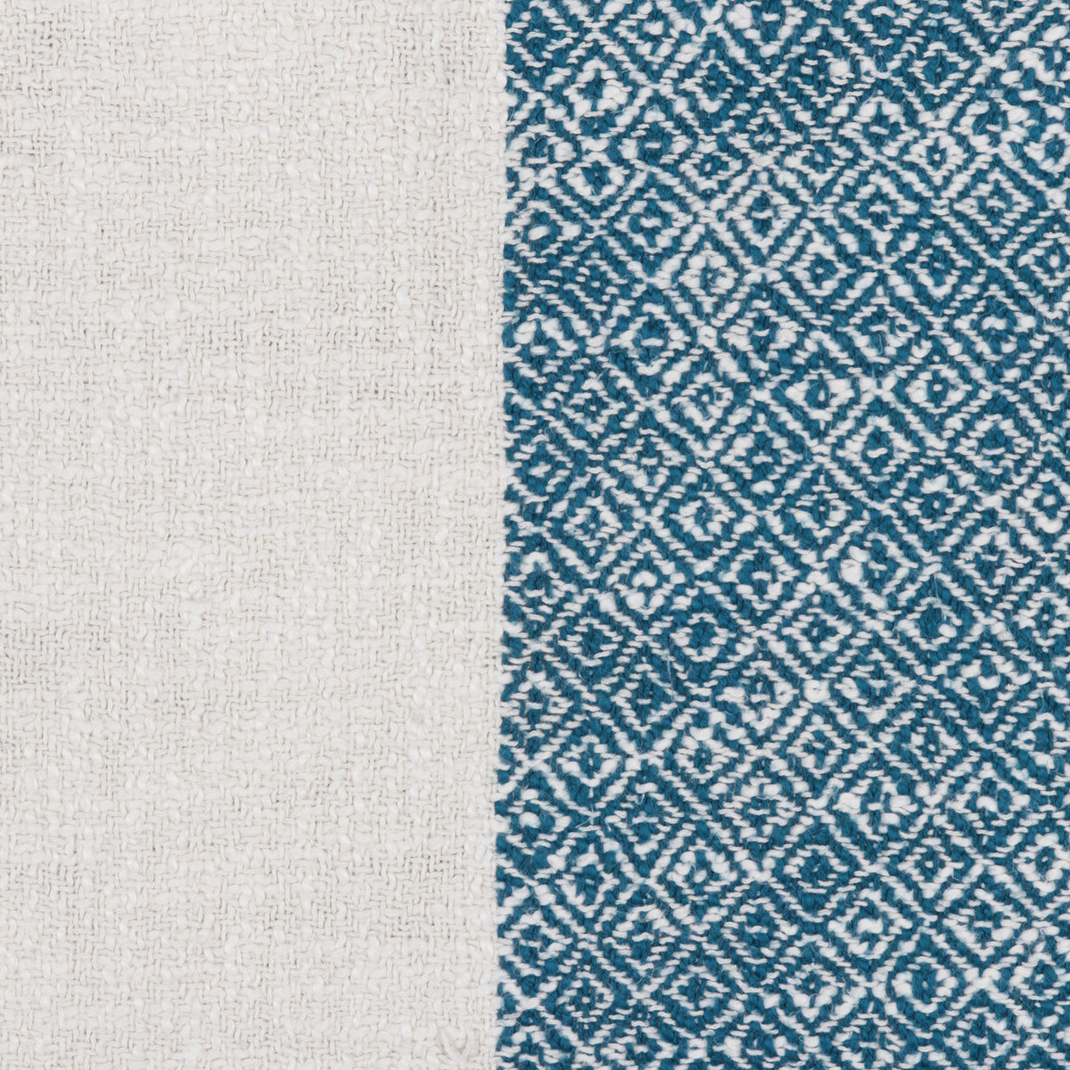Diamond Elegance In Teal Cotton Throw Blanket