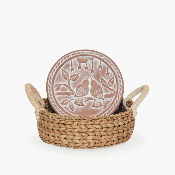 Bread Warmer & Basket Round Gift Set