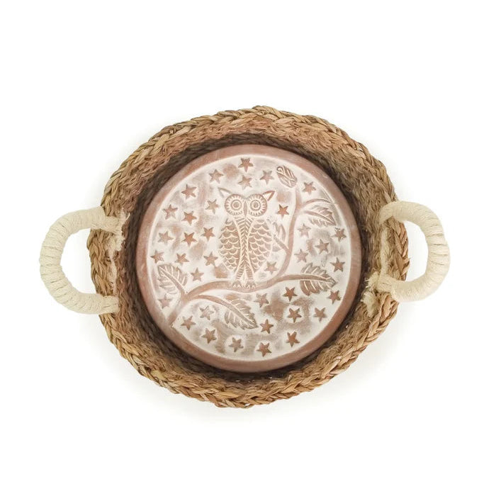 Bread Warmer & Basket Round Gift Set