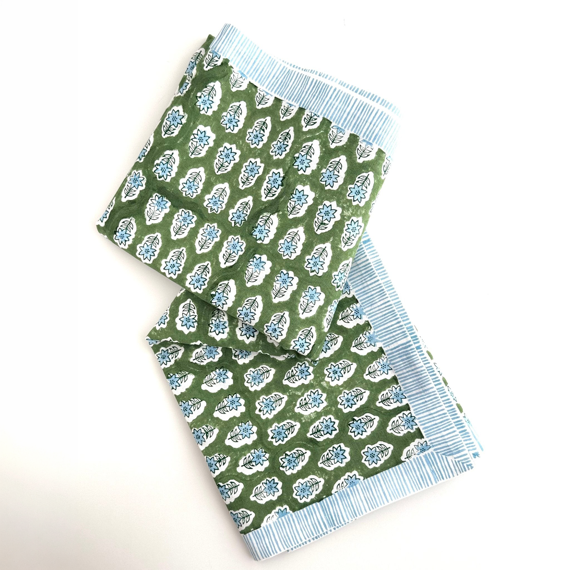 18x90 Hand Block Printed Table Runner