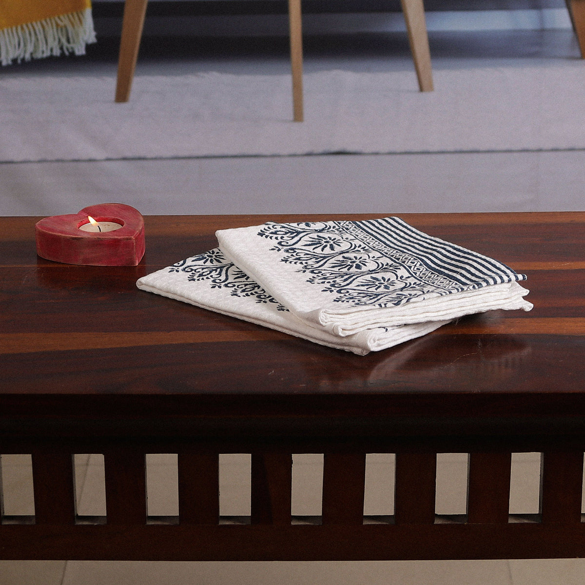 Hand-Block Printed Designs - Artisan Made Cotton Dish Towels