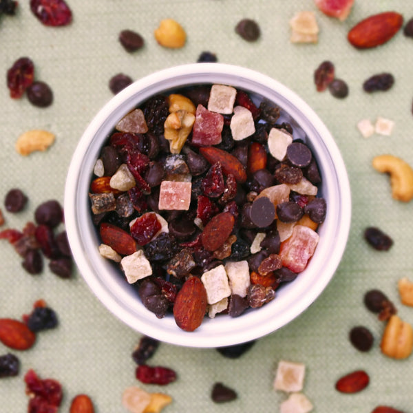 Trail mix in a bowl