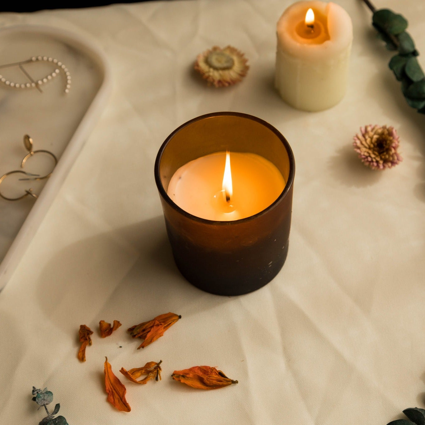 Hand Poured Boxed Custom Candle (Satin Collection)
