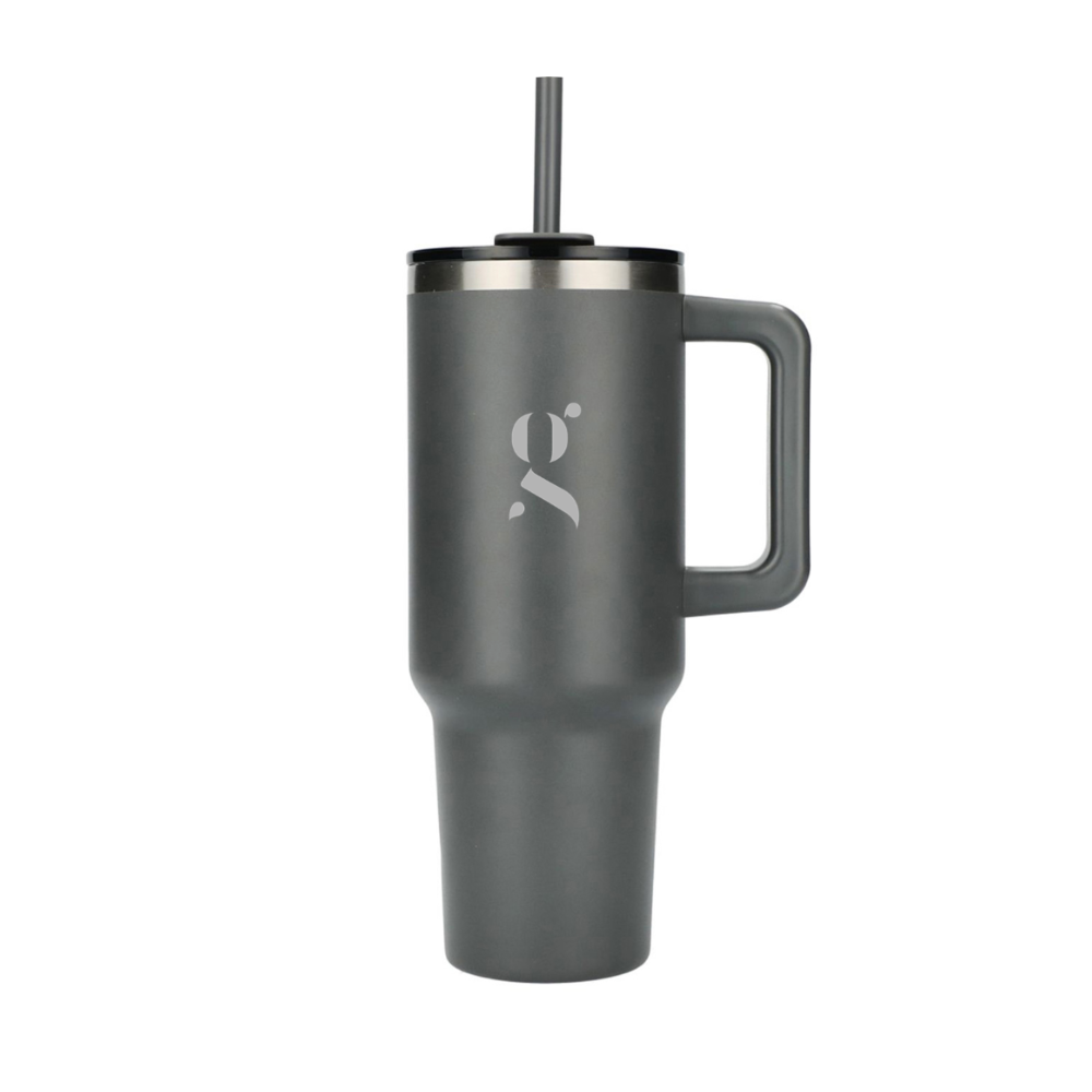 Pinnacle 40 oz Vacuum Insulated Eco-Friendly Travel Tumbler With Straw