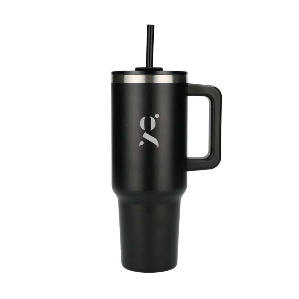 Pinnacle 40 oz Vacuum Insulated Eco-Friendly Travel Tumbler With Straw