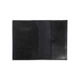 Open Addis Leather Passport Wallet in Black