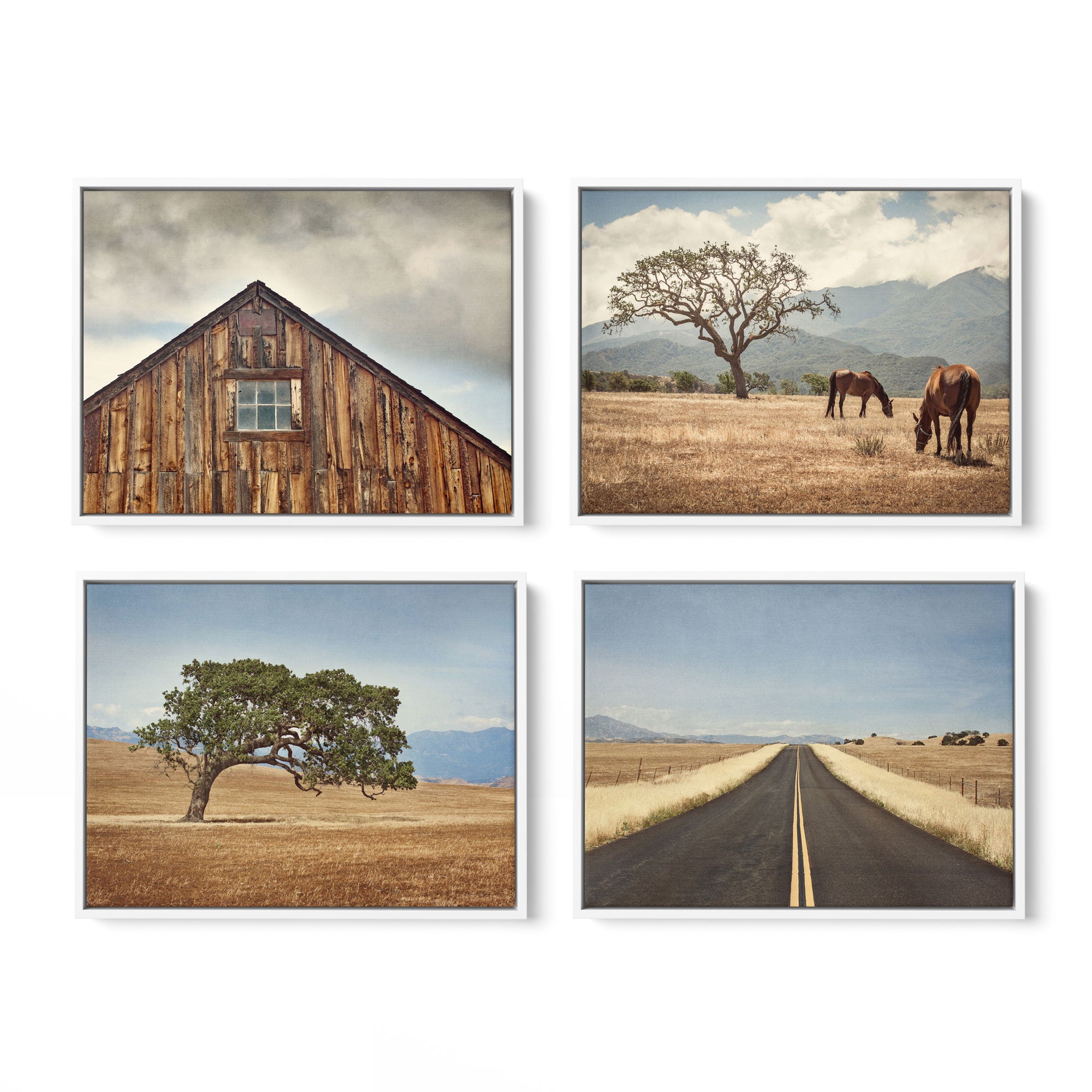 Set of 4 Framed Canvas 24x30 (Choose from multiple combinations)