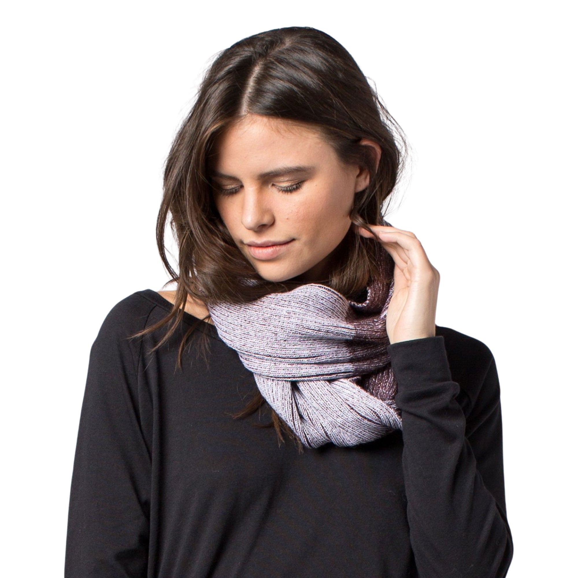 Cozy Infinity Scarf - The Andie Scarf is made from 100% Acrylic by a Peruvian Artisan