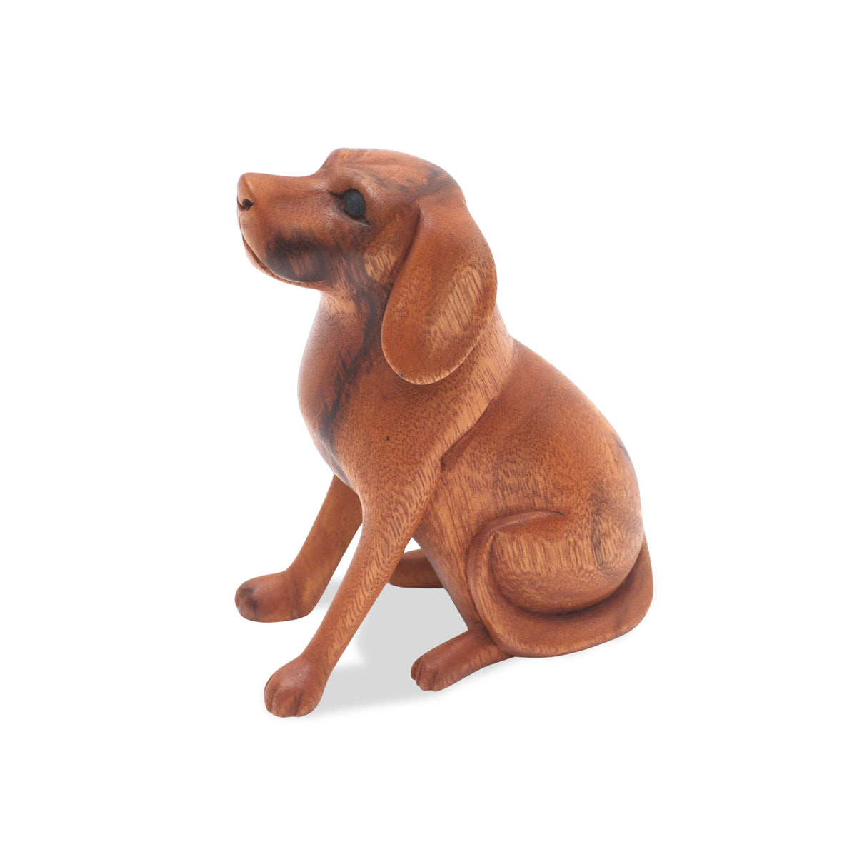 Loyal Dog - An Artisan Handcrafted Suar Wood Dog Sculpture from Bali