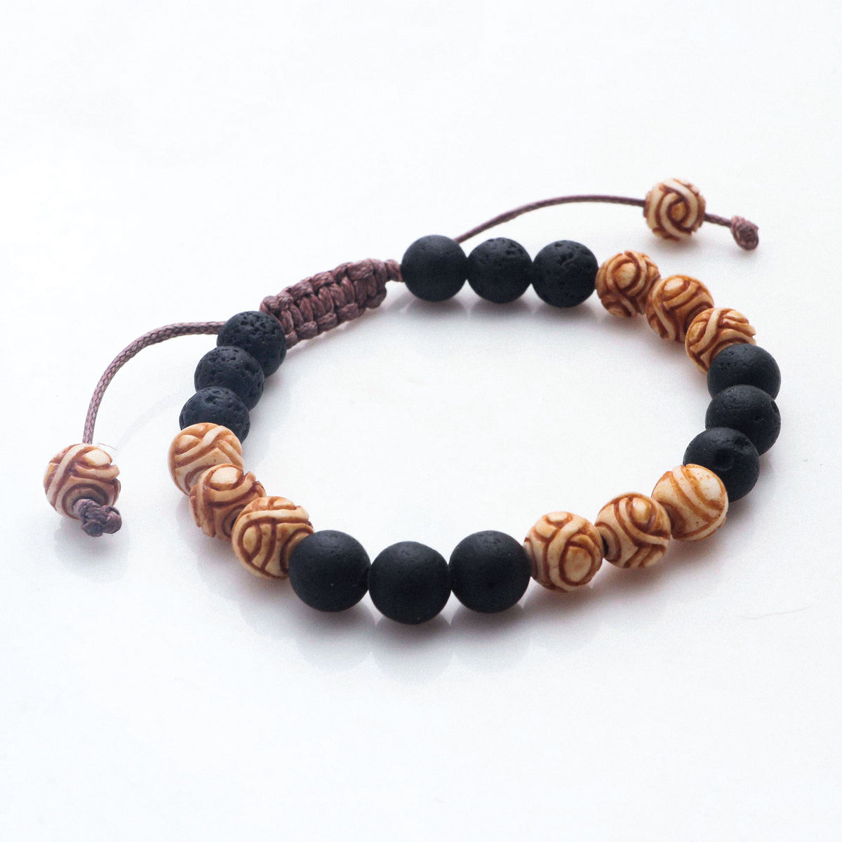 Chakra Unity - a Balinese Chakra Lava Stone Beaded Unity Bracelet
