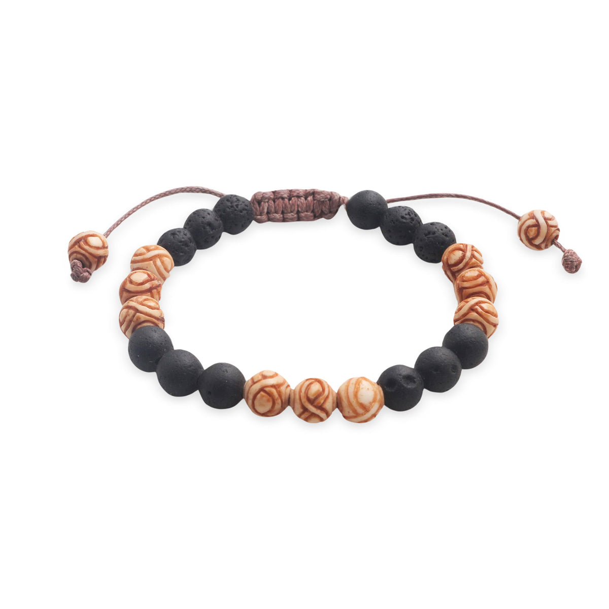 Chakra Unity - a Balinese Chakra Lava Stone Beaded Unity Bracelet