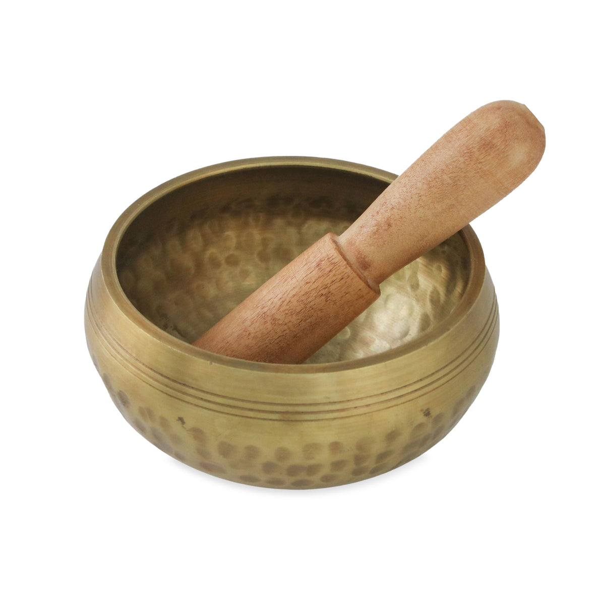 Brass Singing Bowl with Striker - Singing Healer