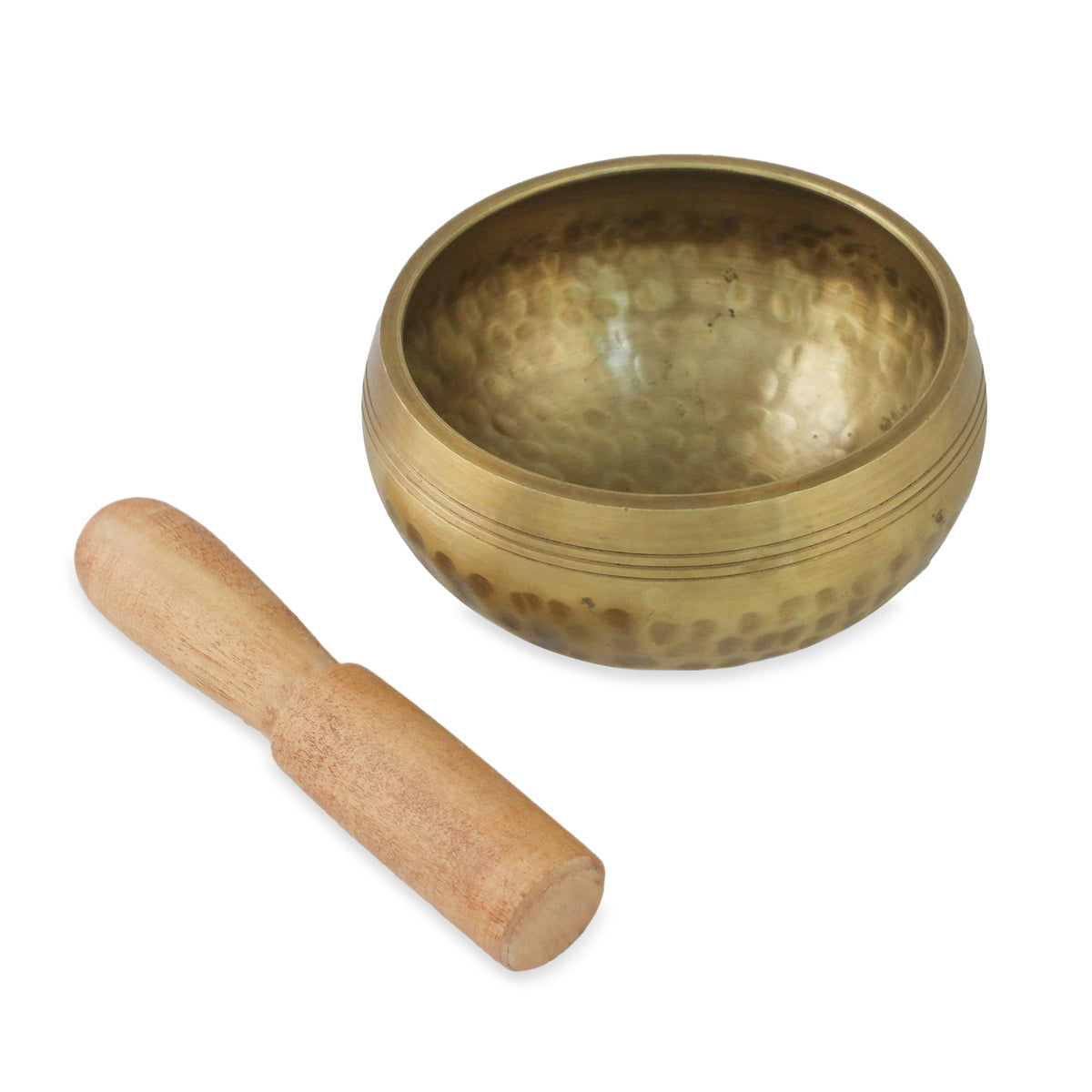 Brass Singing Bowl with Striker - Singing Healer