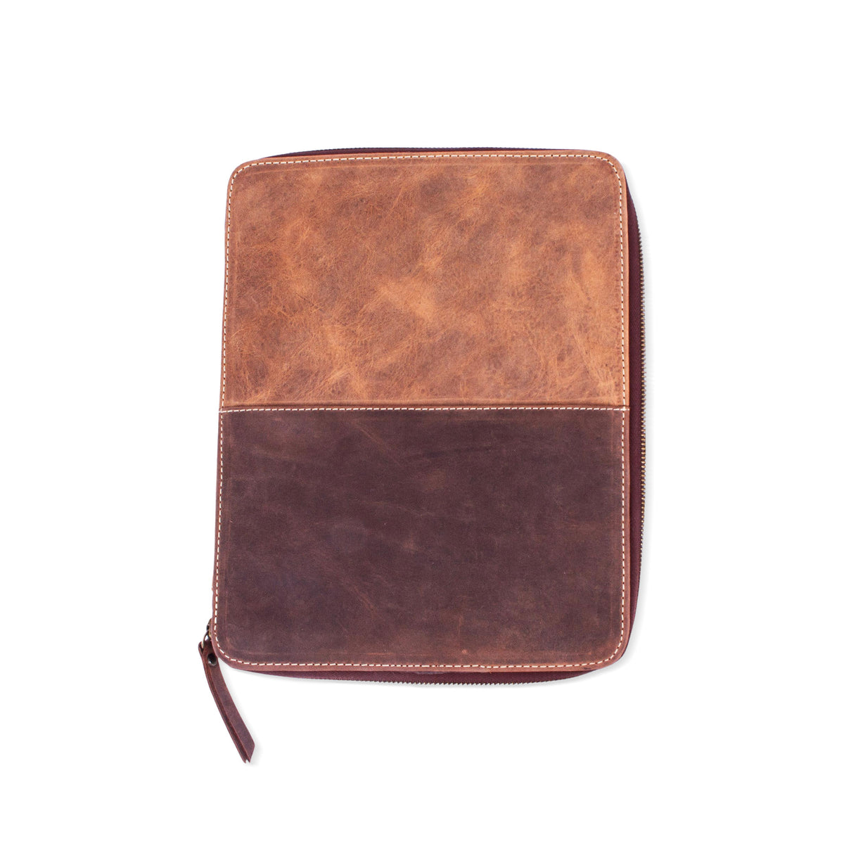 On the Move - a Brown Leather Tablet and Travel Case