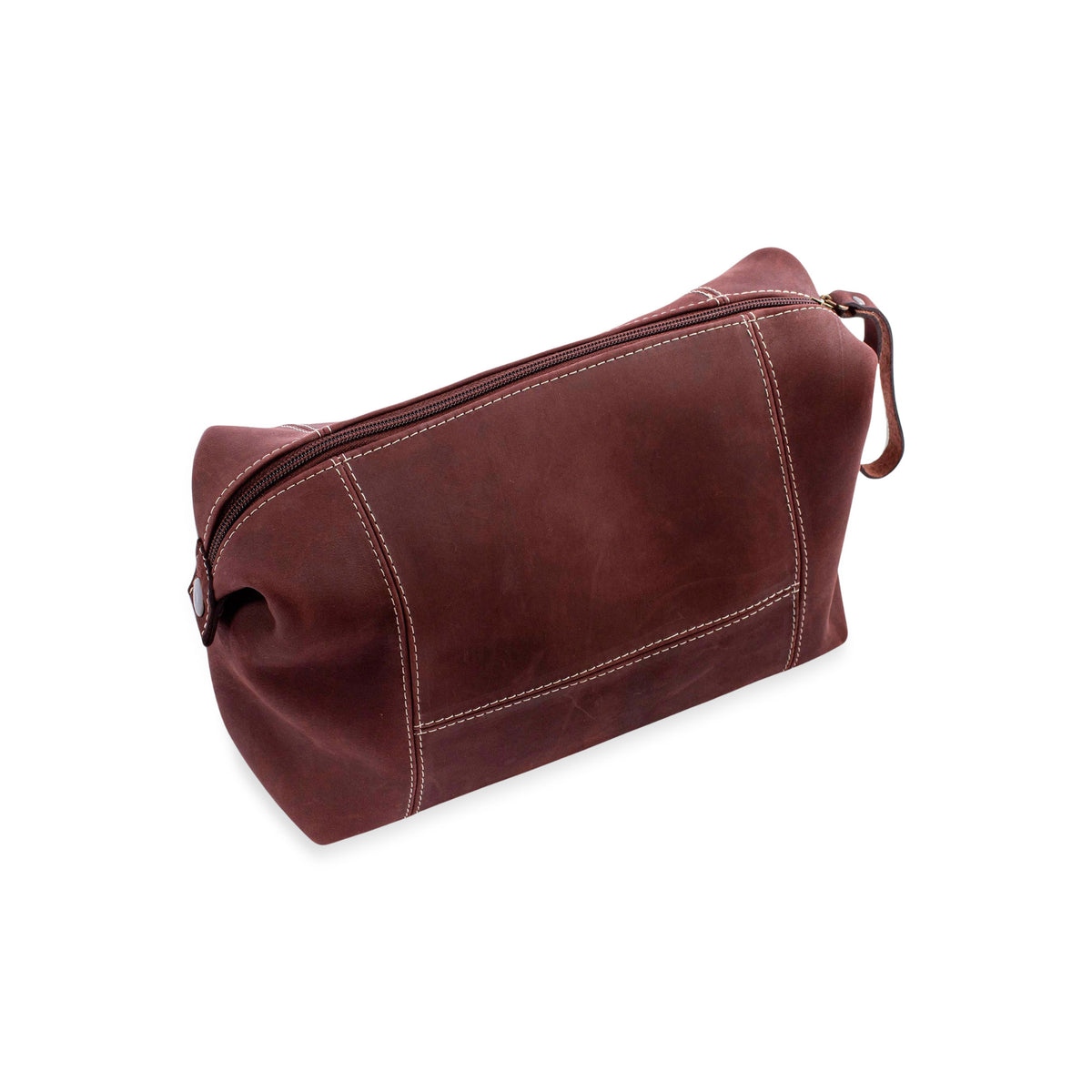 Brooklyn Bound in Brown - a Brown Leather Unisex Toiletry Travel Bag