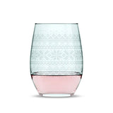 Cross Sweater Stemless Wine Glass