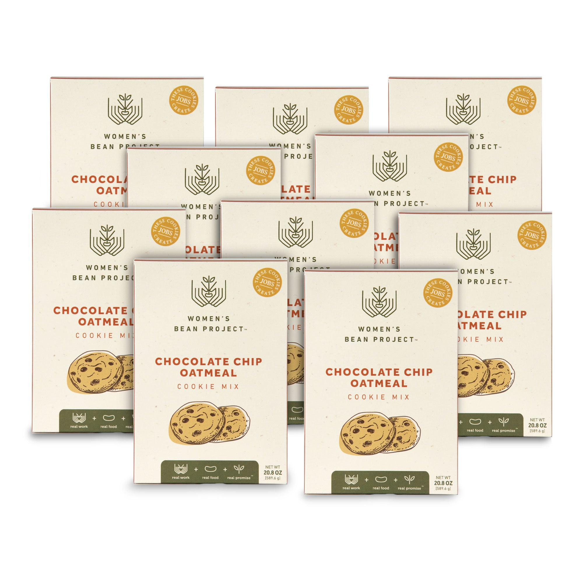 Chocolate Chip Oatmeal Cookie Mix, Case of 10