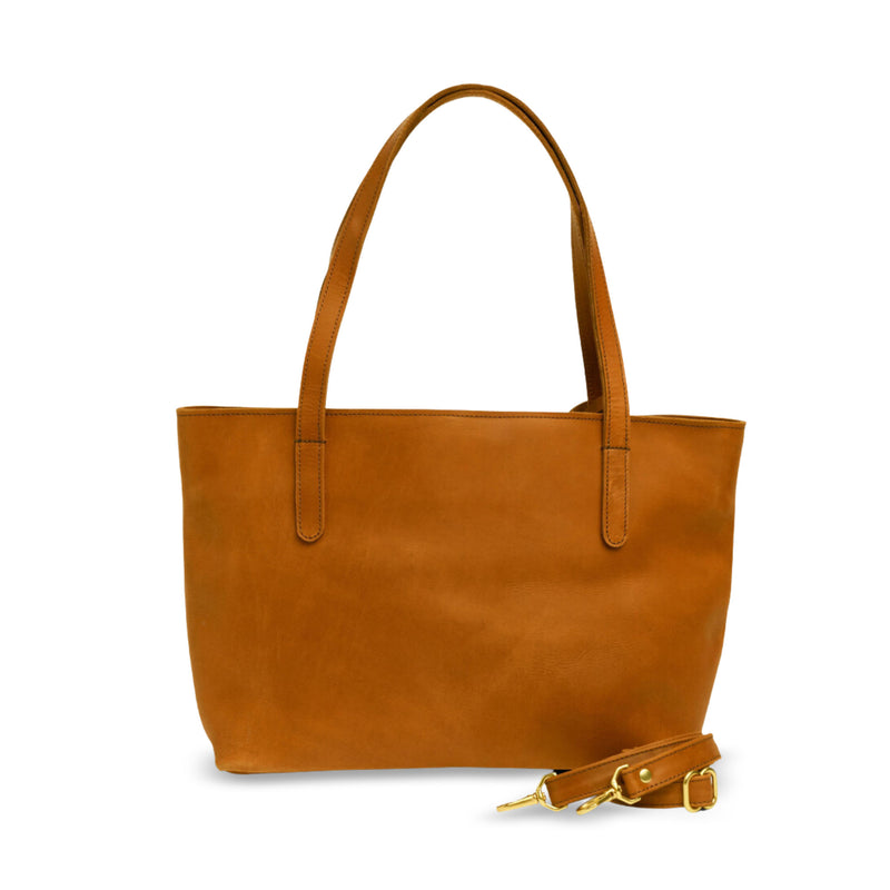 Eden Carryall in Rust Brown - Premium Ethiopian Full Grain Leather