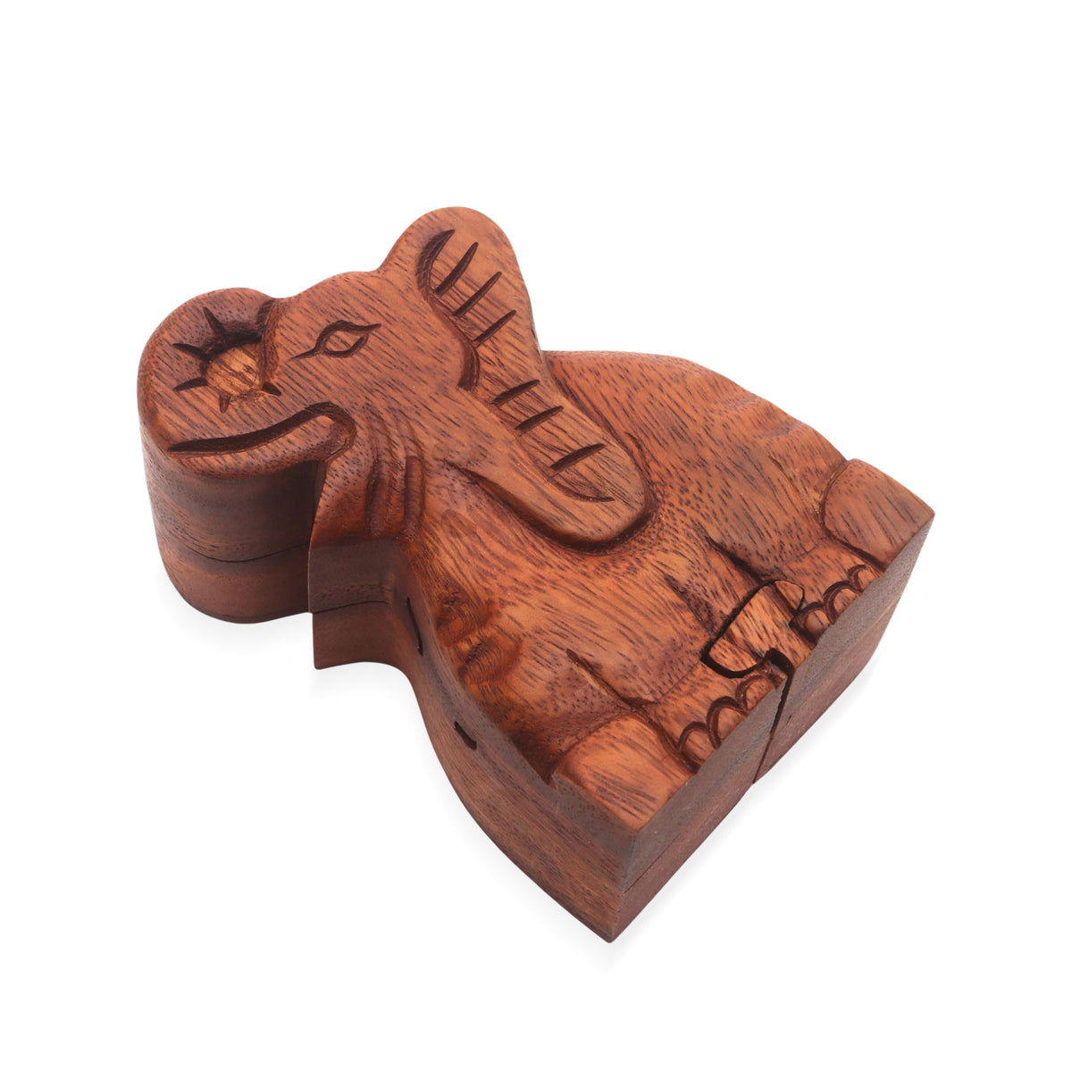 Elephant Secret - an Elephant Theme Wood Puzzle Box