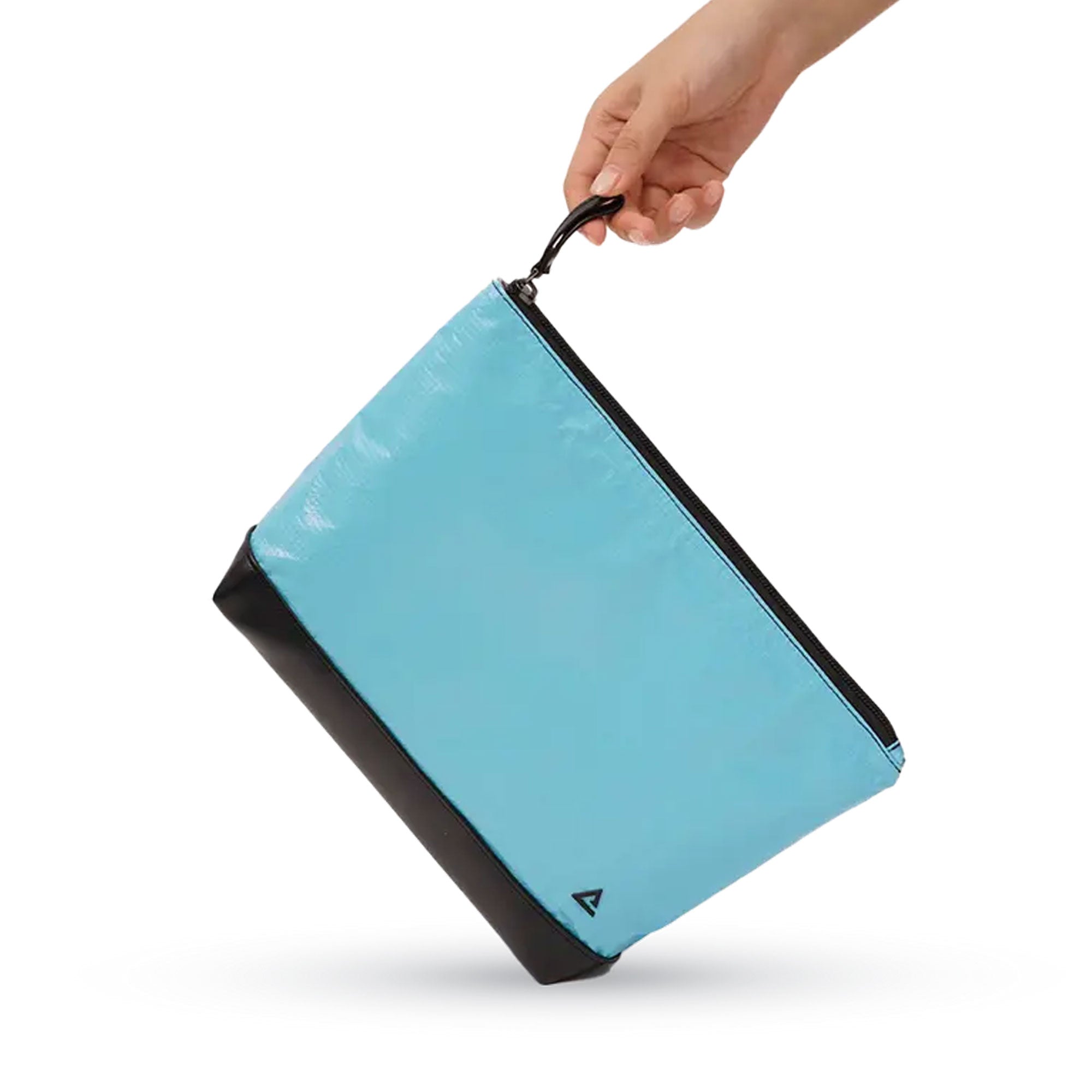 Frankie Pouch in Cool Colorway - Repurposed Billboard Vinyl