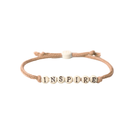 Inspire Friendship Bracelet on Hand-woven Cord