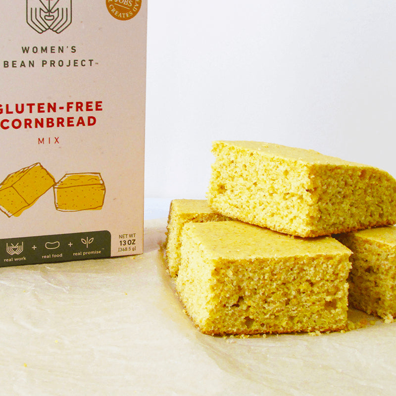 Cooked samples of gluten free cornbread