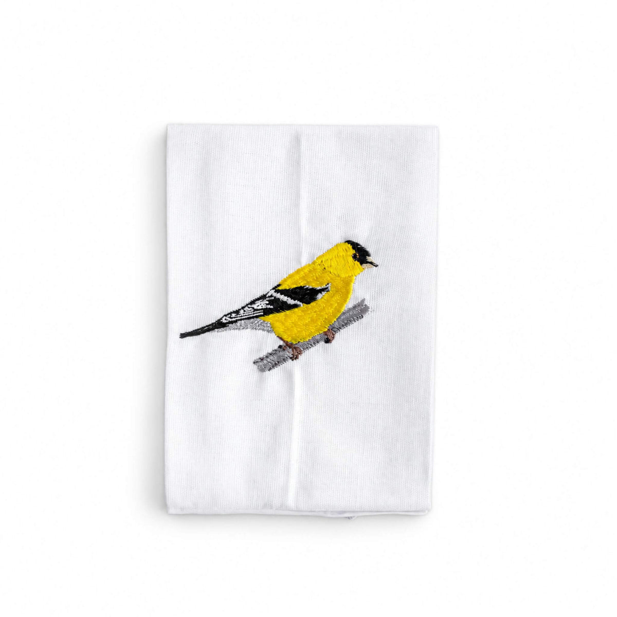 Bird Embroidered Napkin Set, Goldfinch