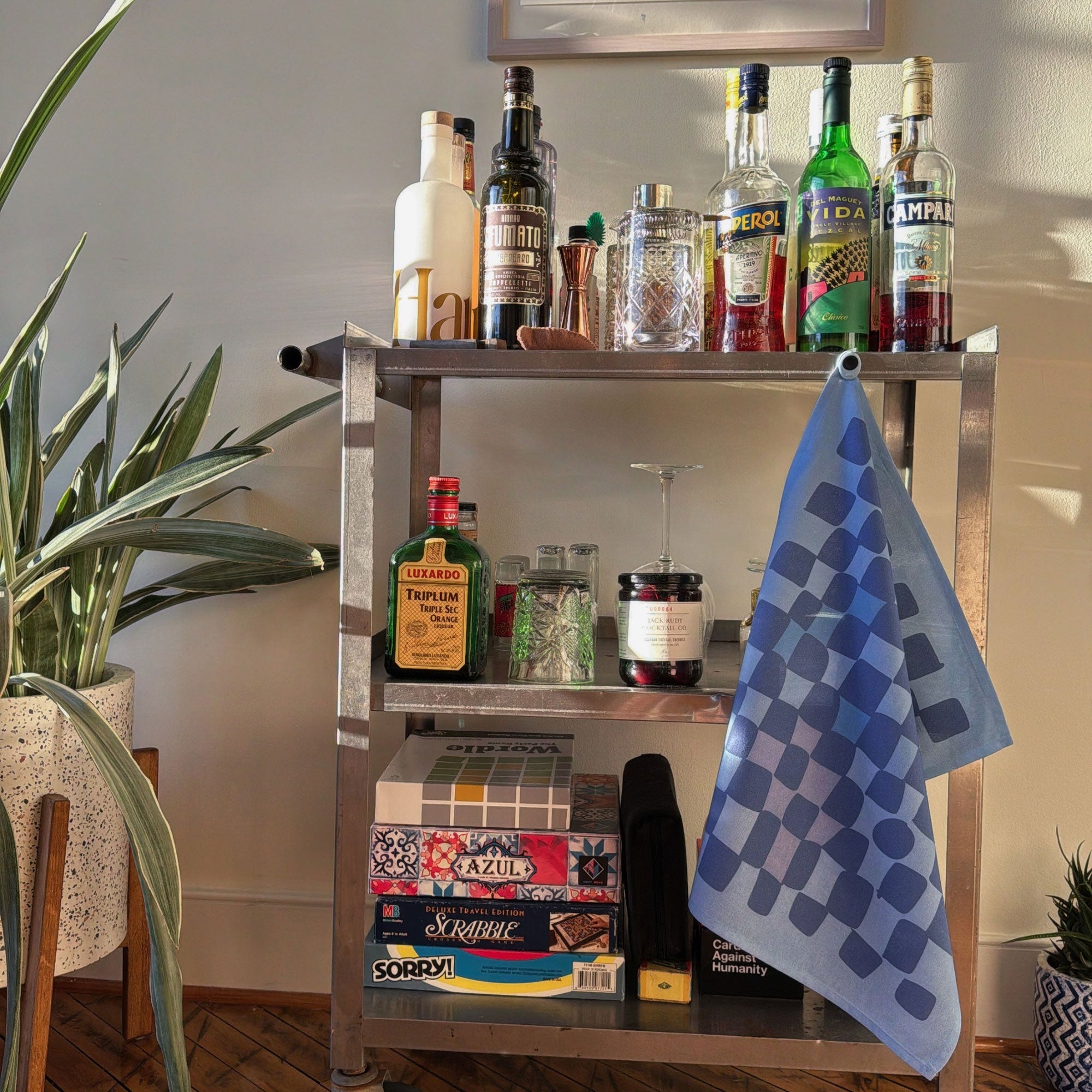 Checkers Tea Towel