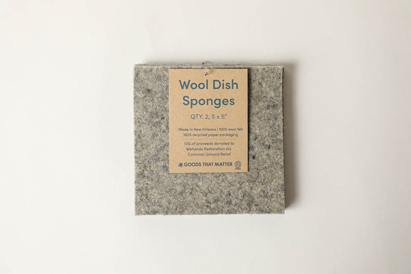 Wool Dish Sponges - Gives to the Wetland Initiative