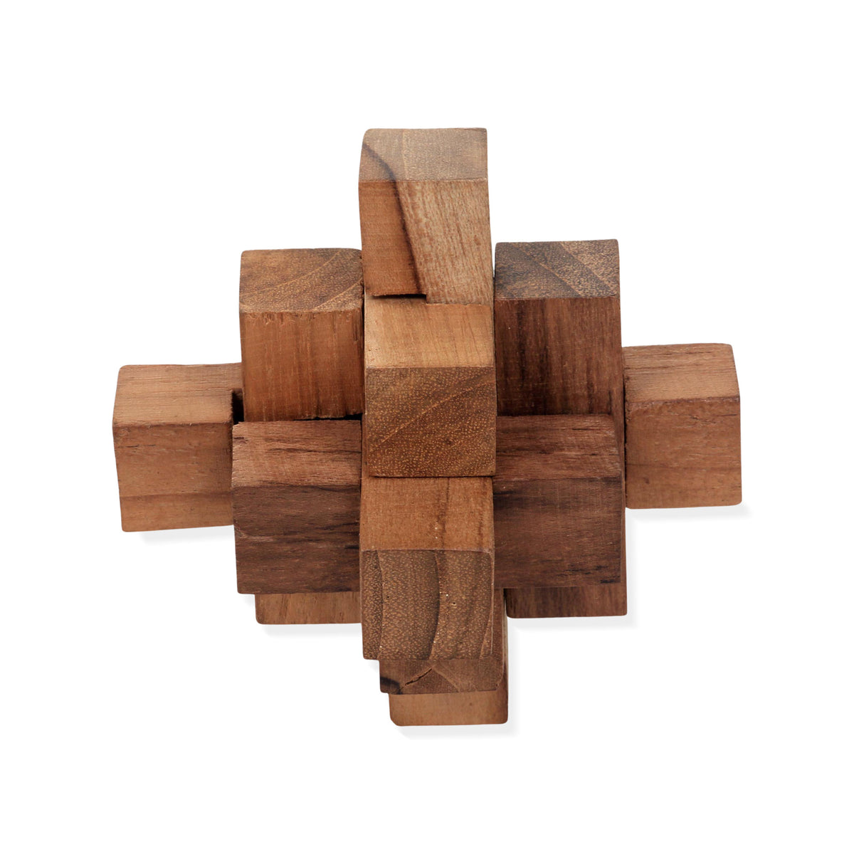 Challenge - a Hand Crafted Recycled Teak Wood Puzzle from Java