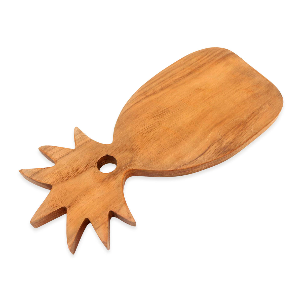 Hand Made Pineapple Teak Wood Cutting Board from Bali - Pineapple Feast
