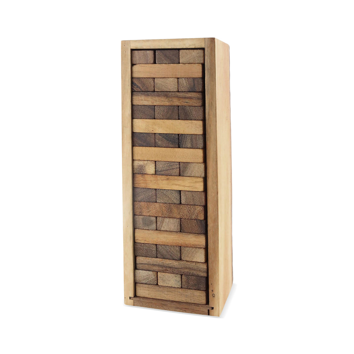 Tower of Fun - Handmade Wood Stacking Tower Game from Thailand