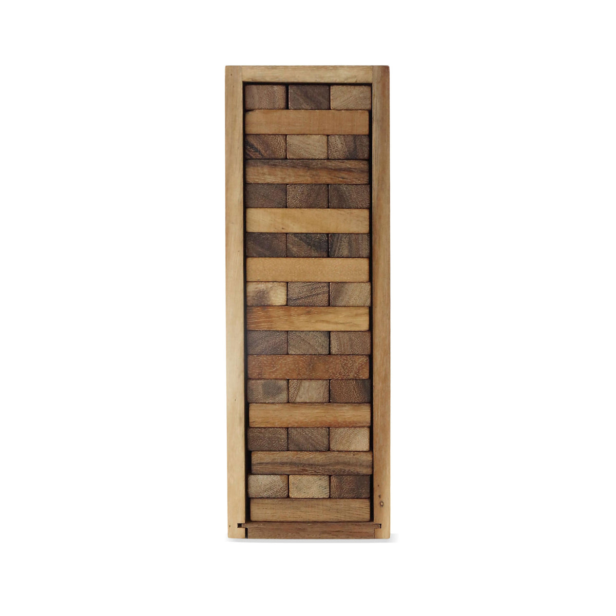 Tower of Fun - Handmade Wood Stacking Tower Game from Thailand