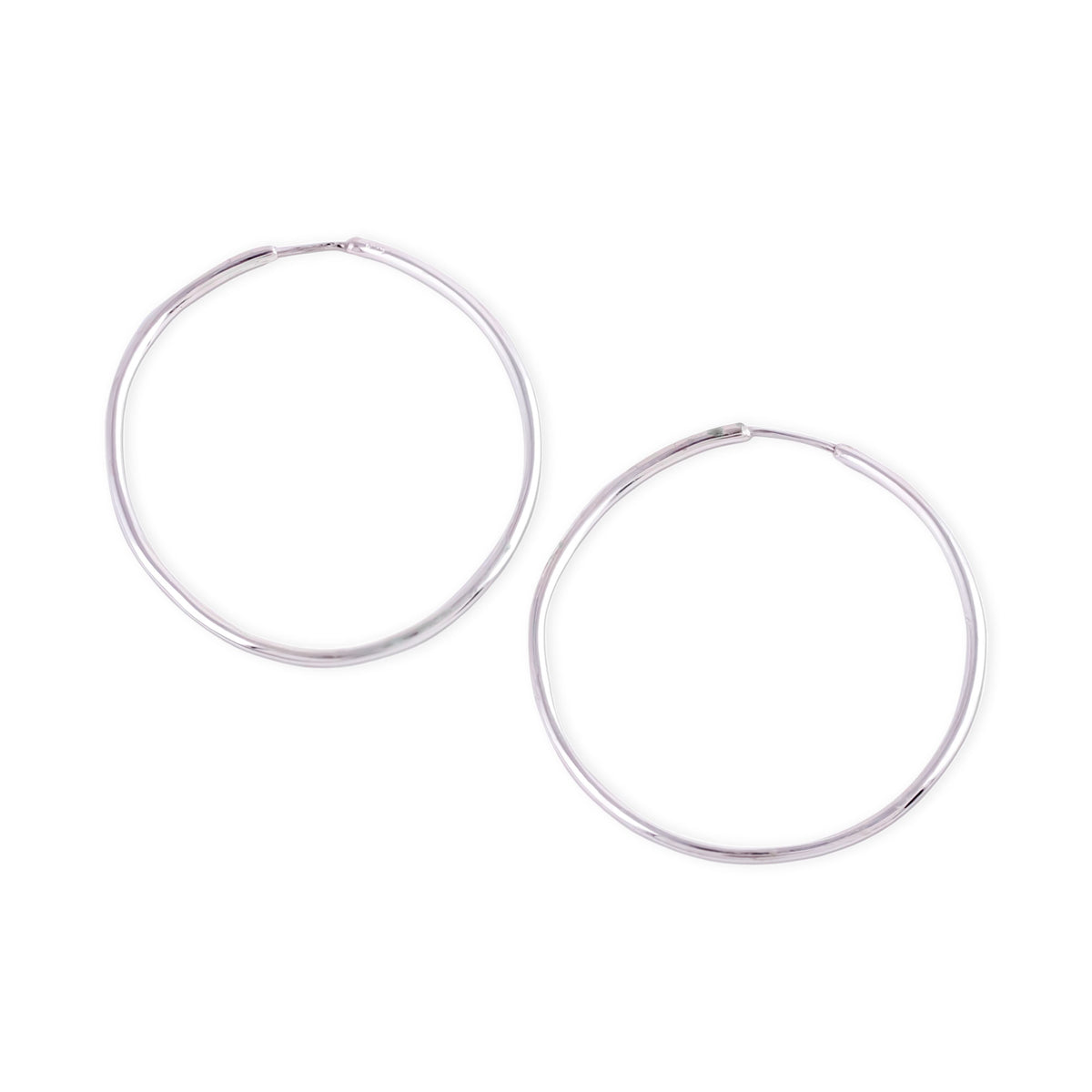 Sterling Silver Endless Hoop Earrings