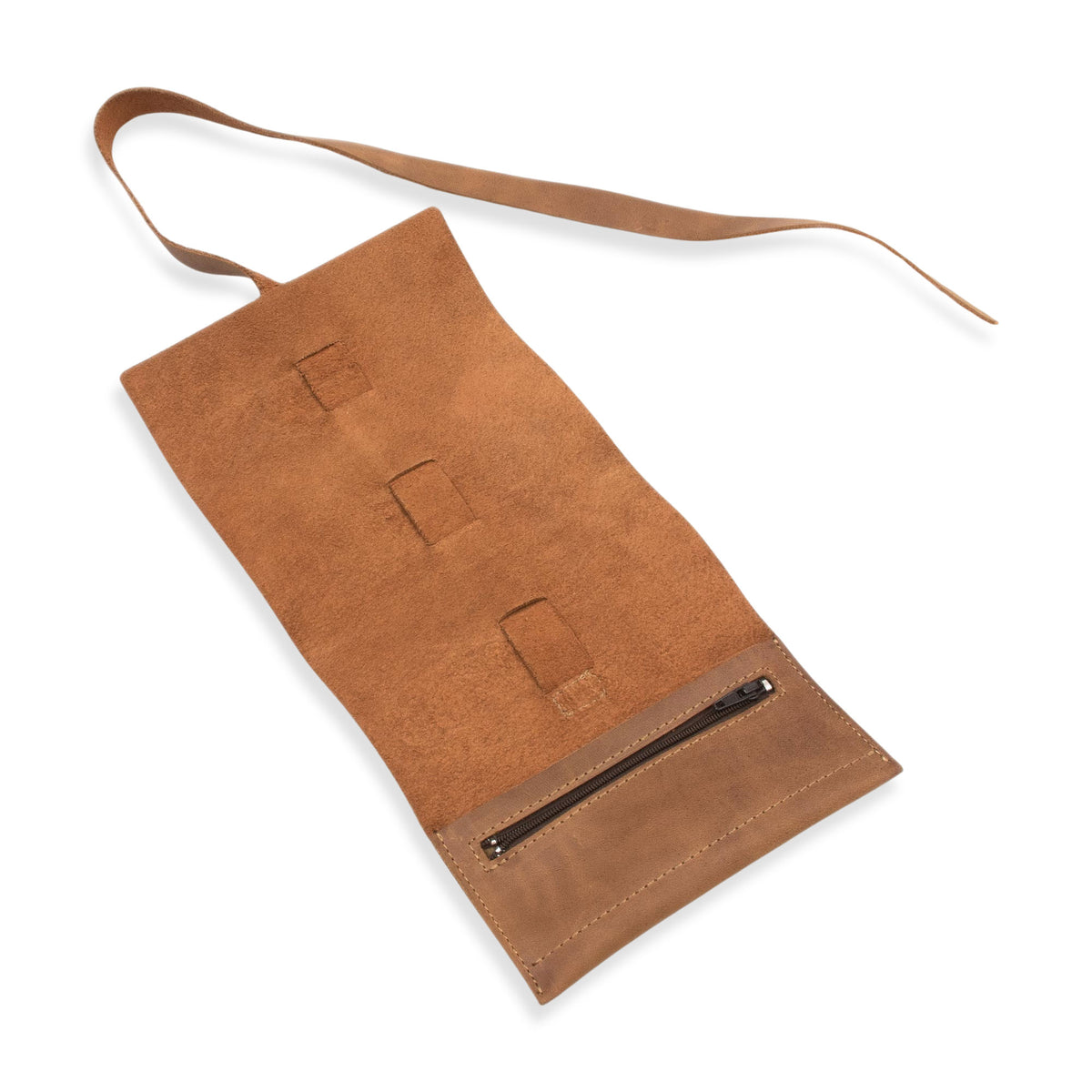 Handmade Leather Cable Case with Straps