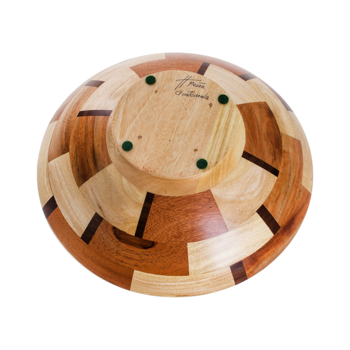 Handmade Wood Serving Bowl from Guatemala