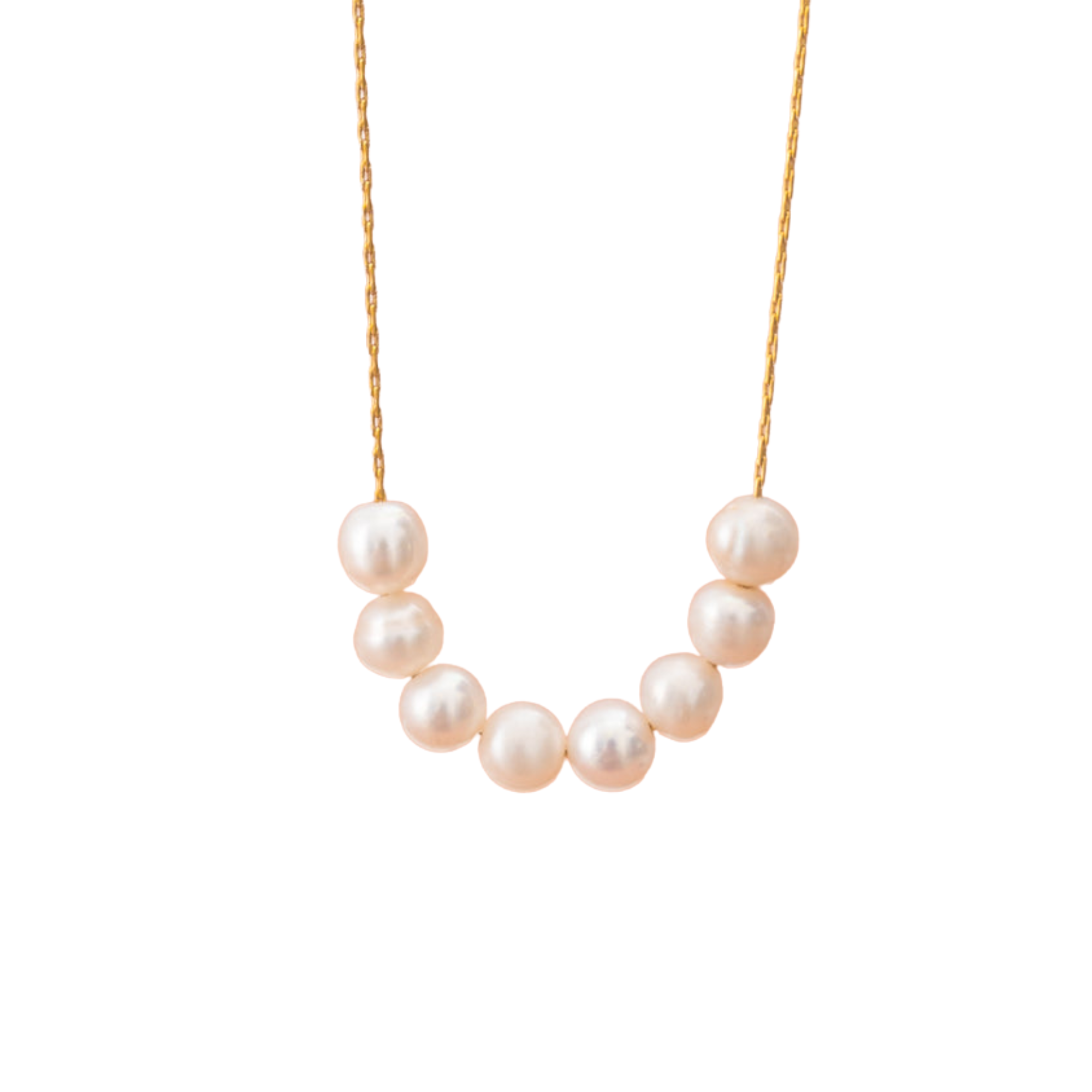 Harmony Pearl Cluster Necklace