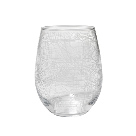Home Town Maps Stemless Wine Glass - Set of 2