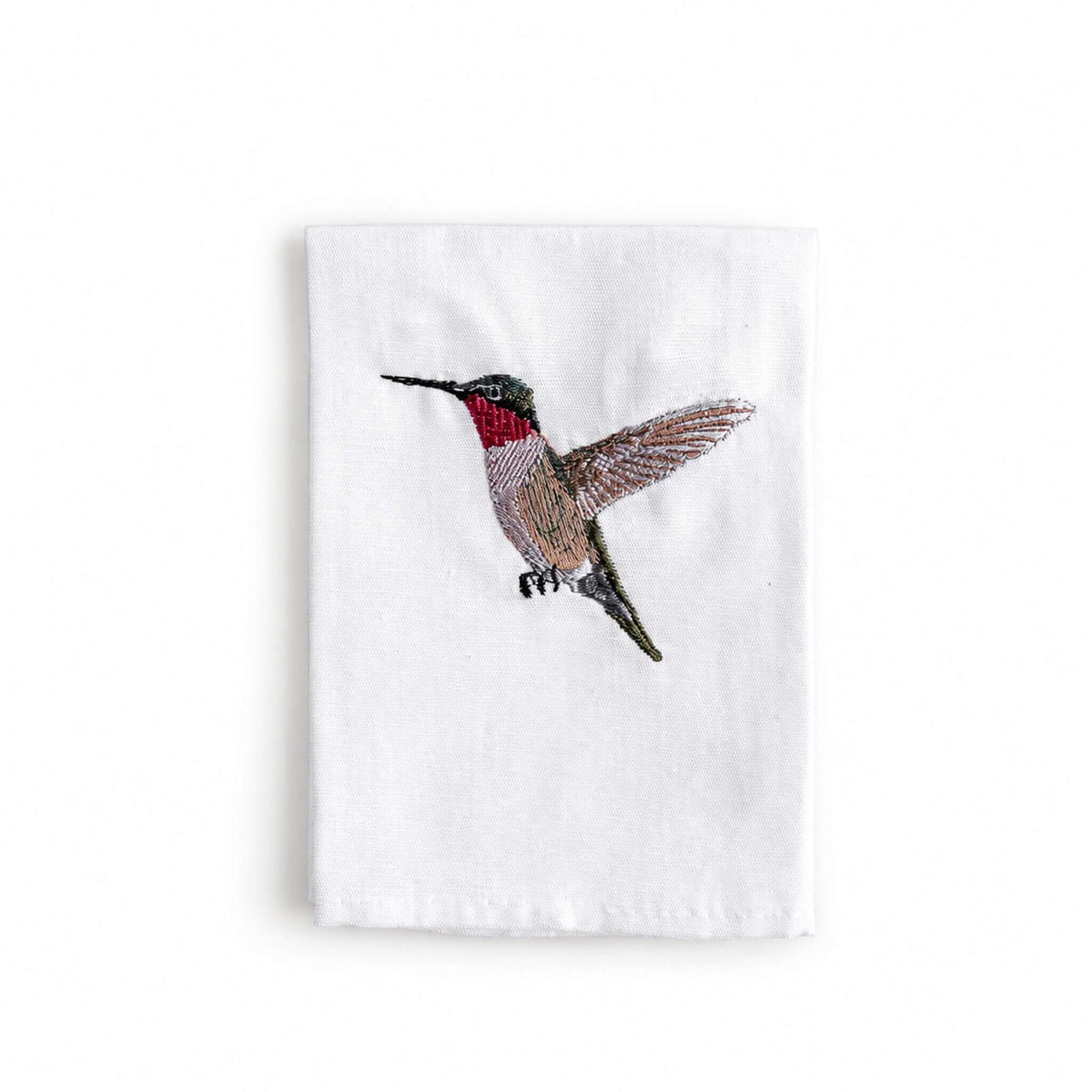 Bird Embroidered Napkin Set, Humming Bird