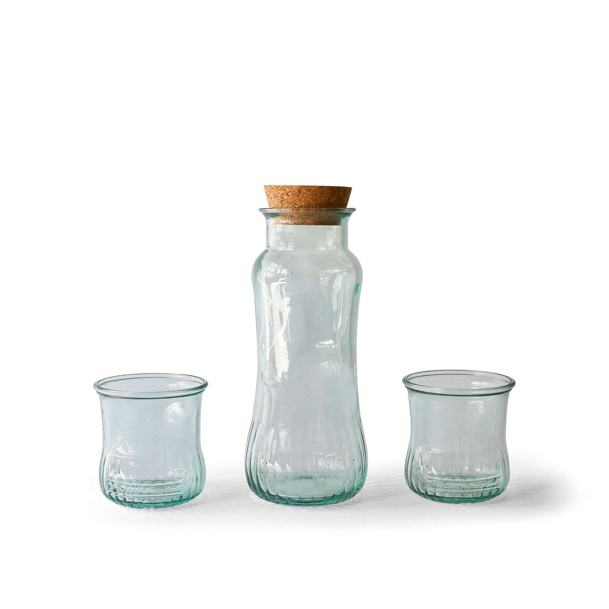 Glass Pitcher & Drinking Glass Set