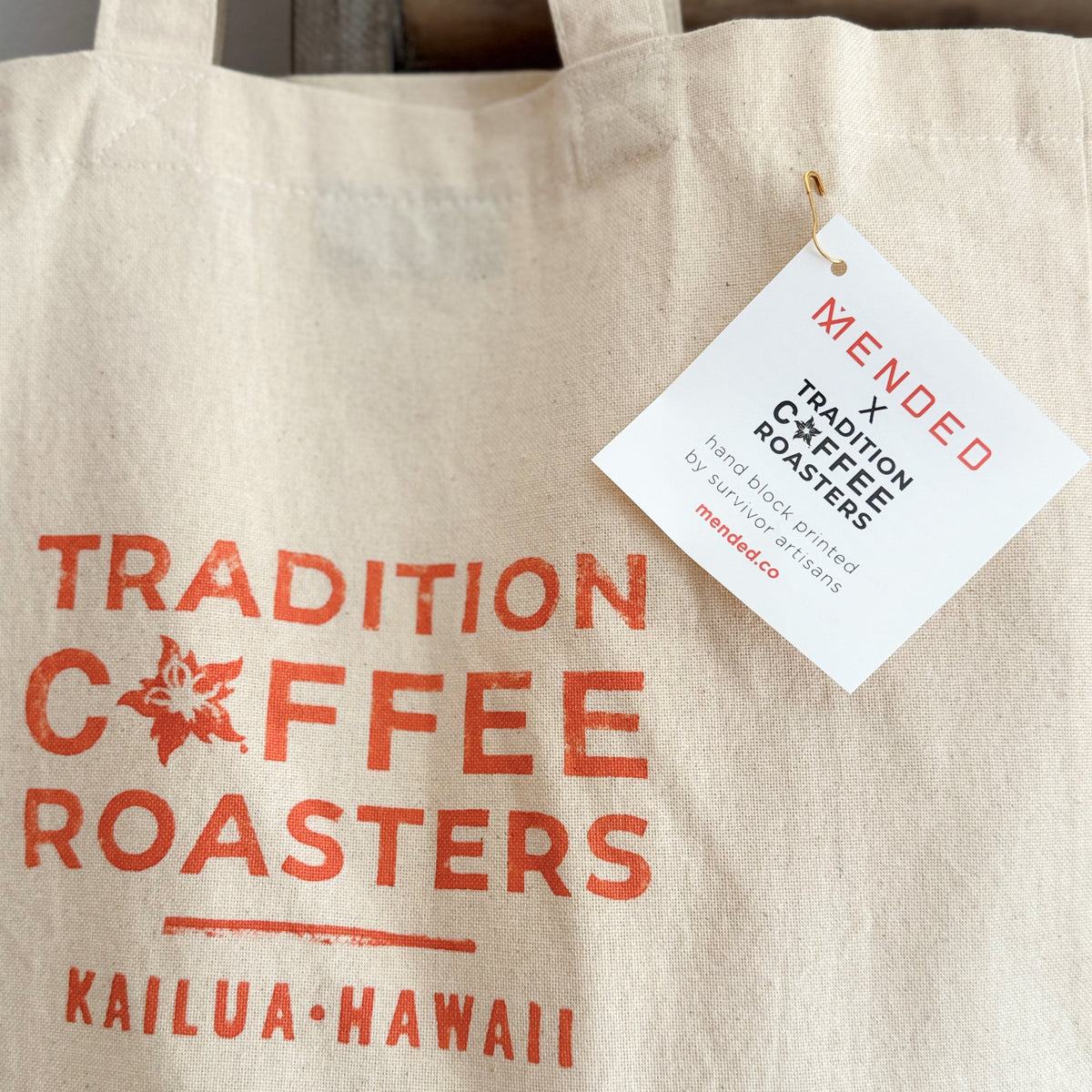Custom Hand Block Printed Canvas Tote