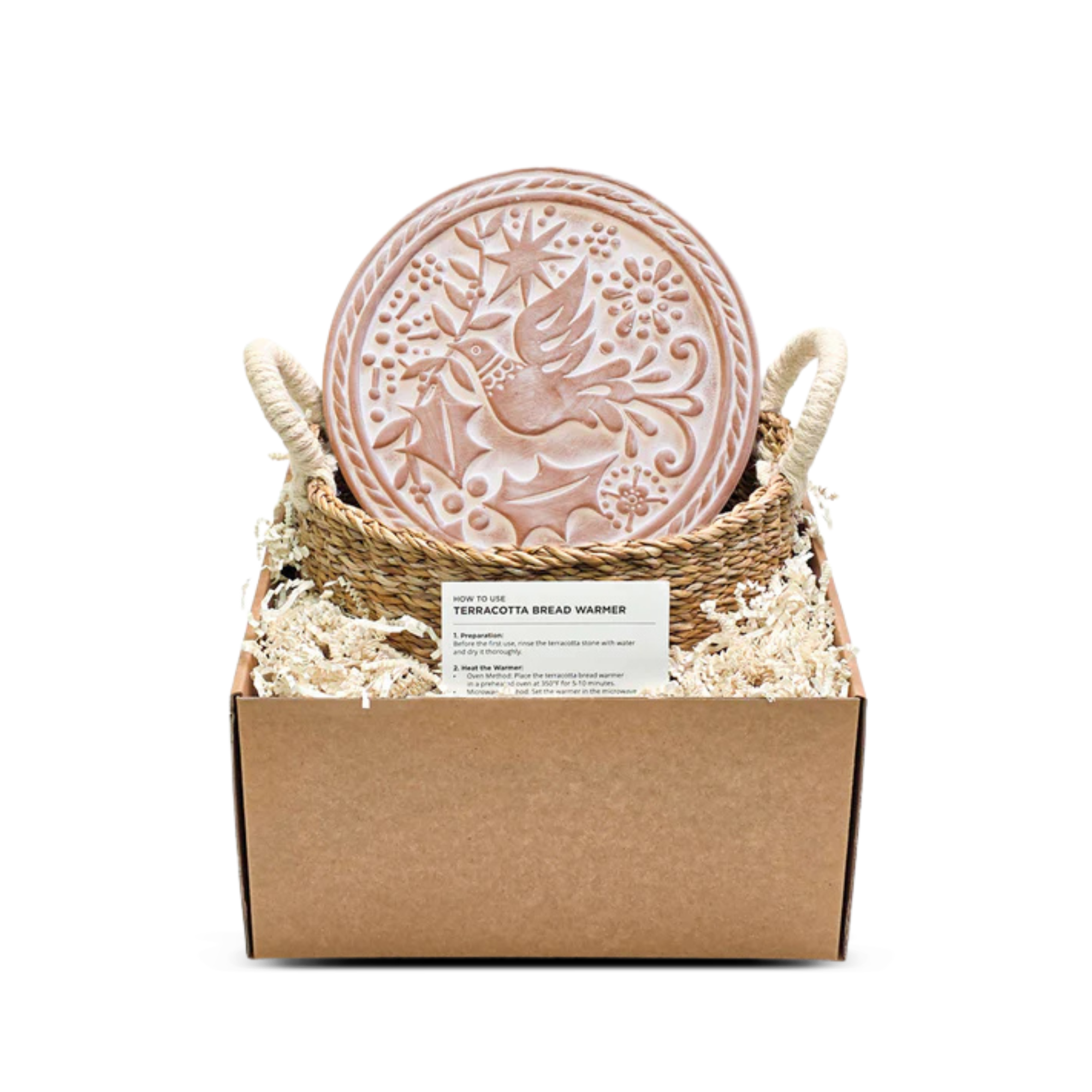 Bread Warmer & Basket Round Gift Set