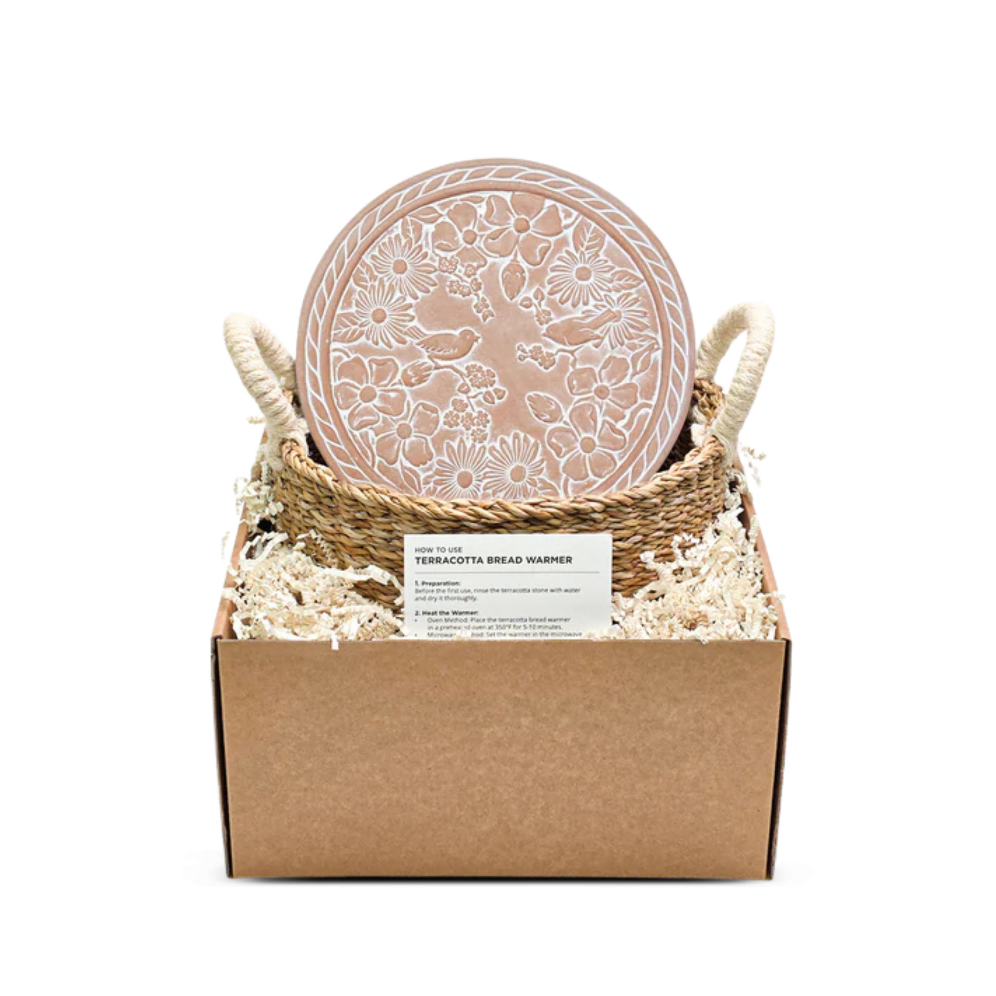 Bread Warmer & Basket Round Gift Set