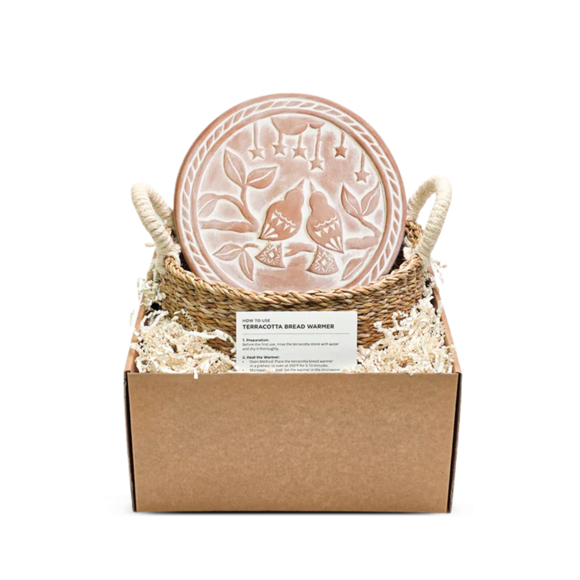 Bread Warmer & Basket Round Gift Set
