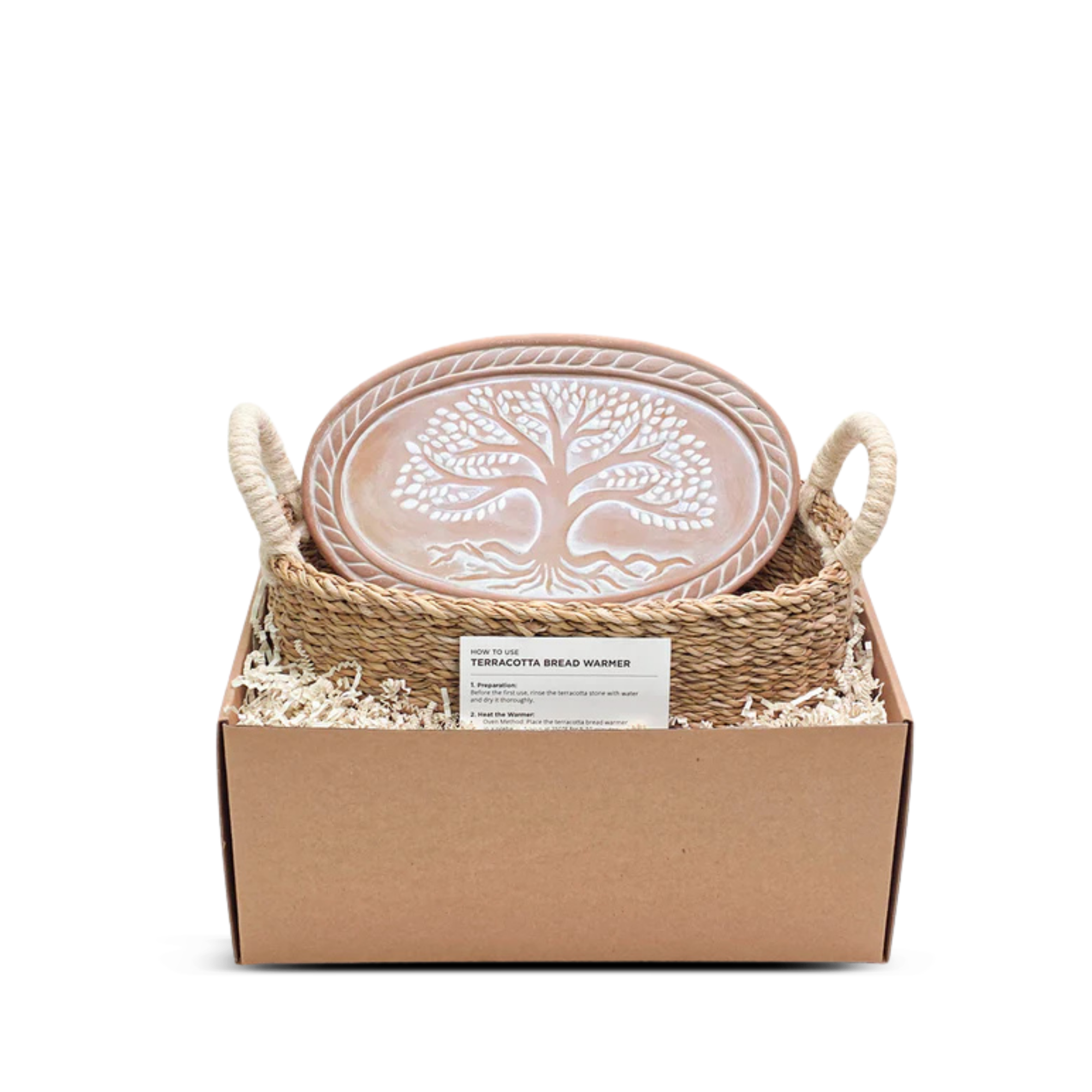 Bread Warmer & Basket Oval Gift Set