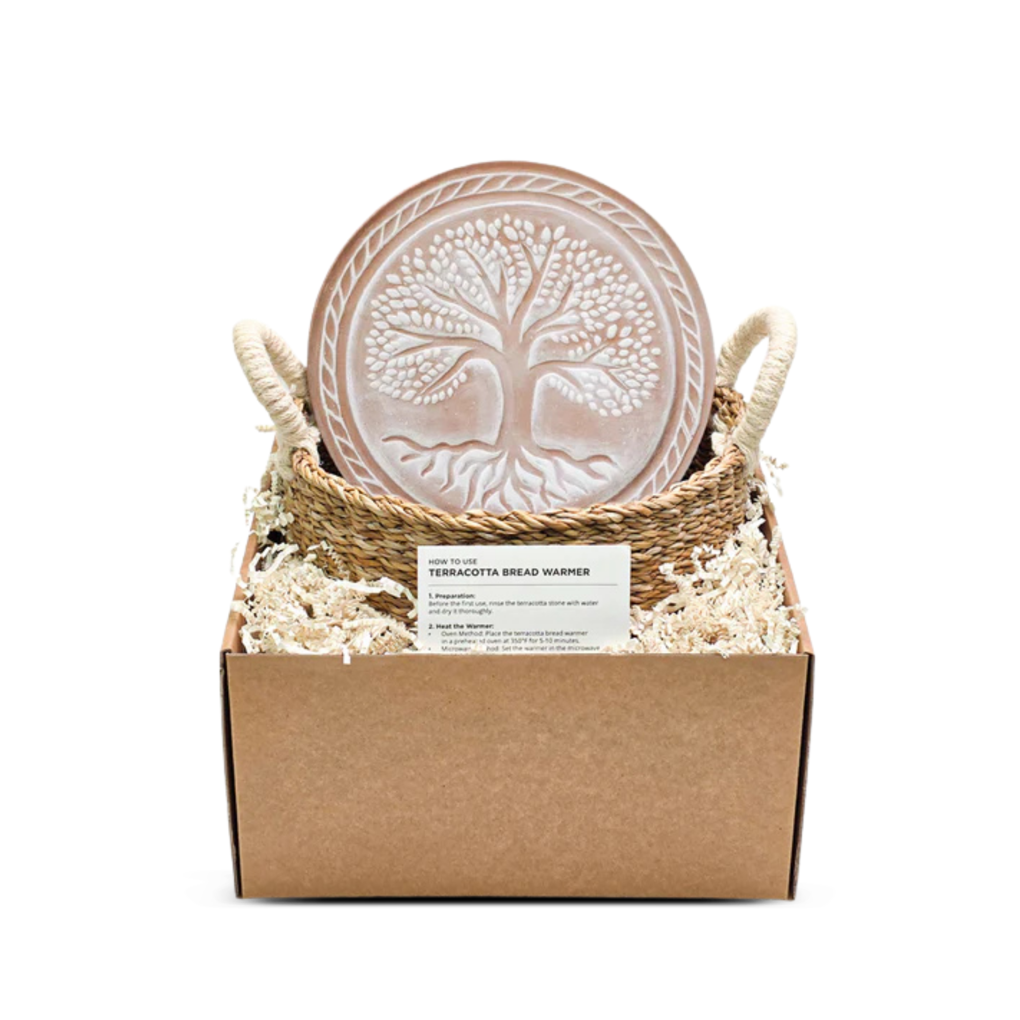 Bread Warmer & Basket Round Gift Set