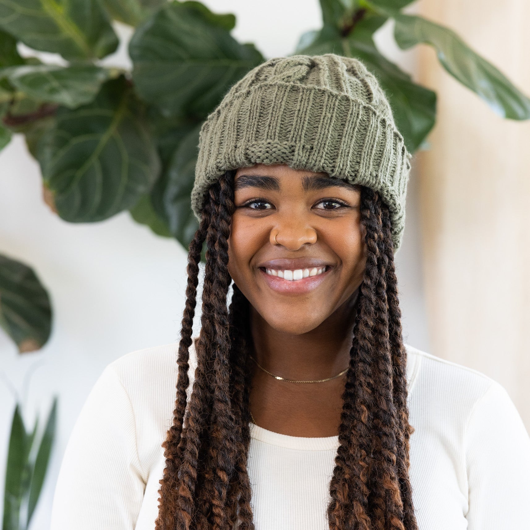 Cable Knit Beanie - Handmade by Ugandan Artisans