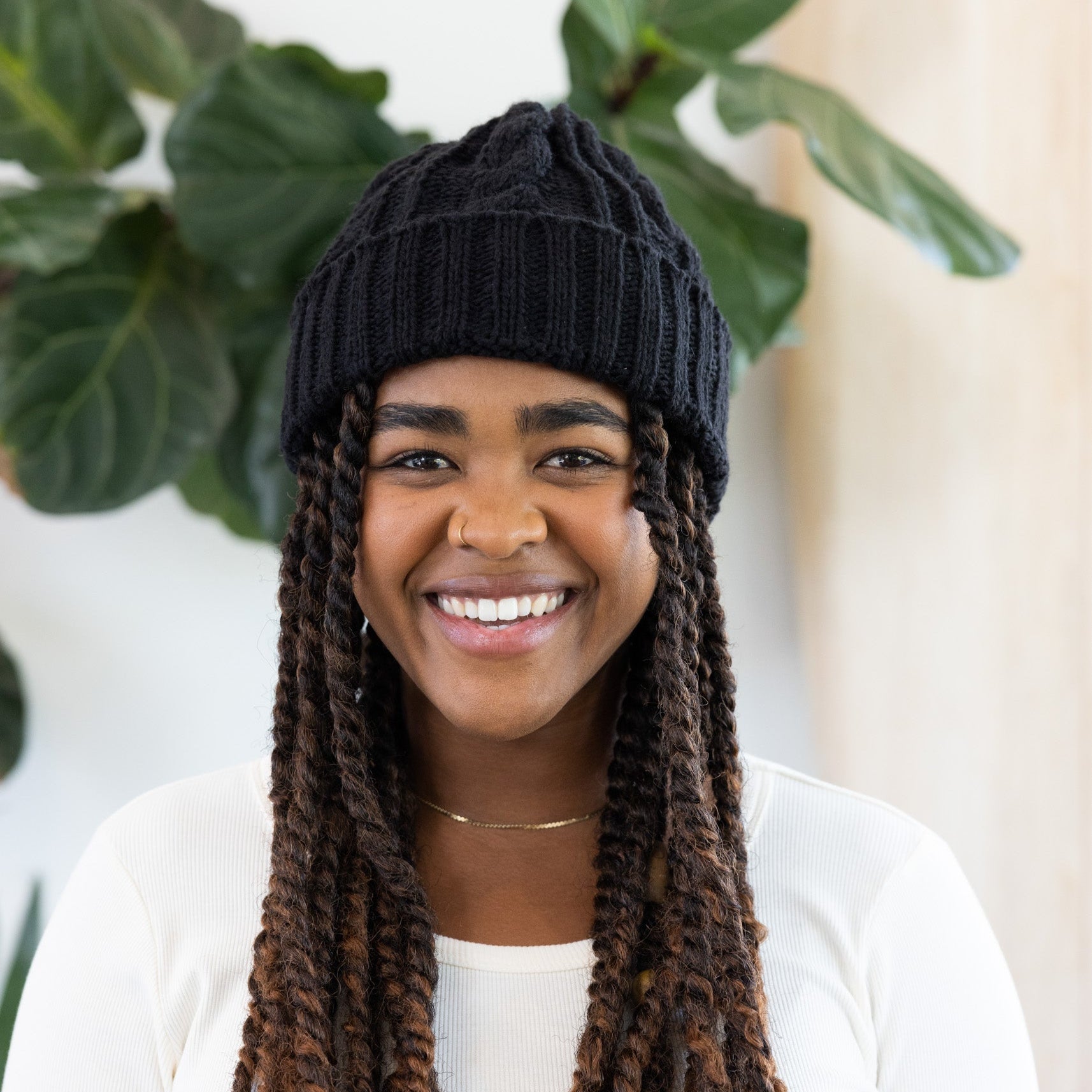 Cable Knit Beanie - Handmade by Ugandan Artisans
