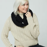 Knitted Scarf - Warm and Cozy in Black