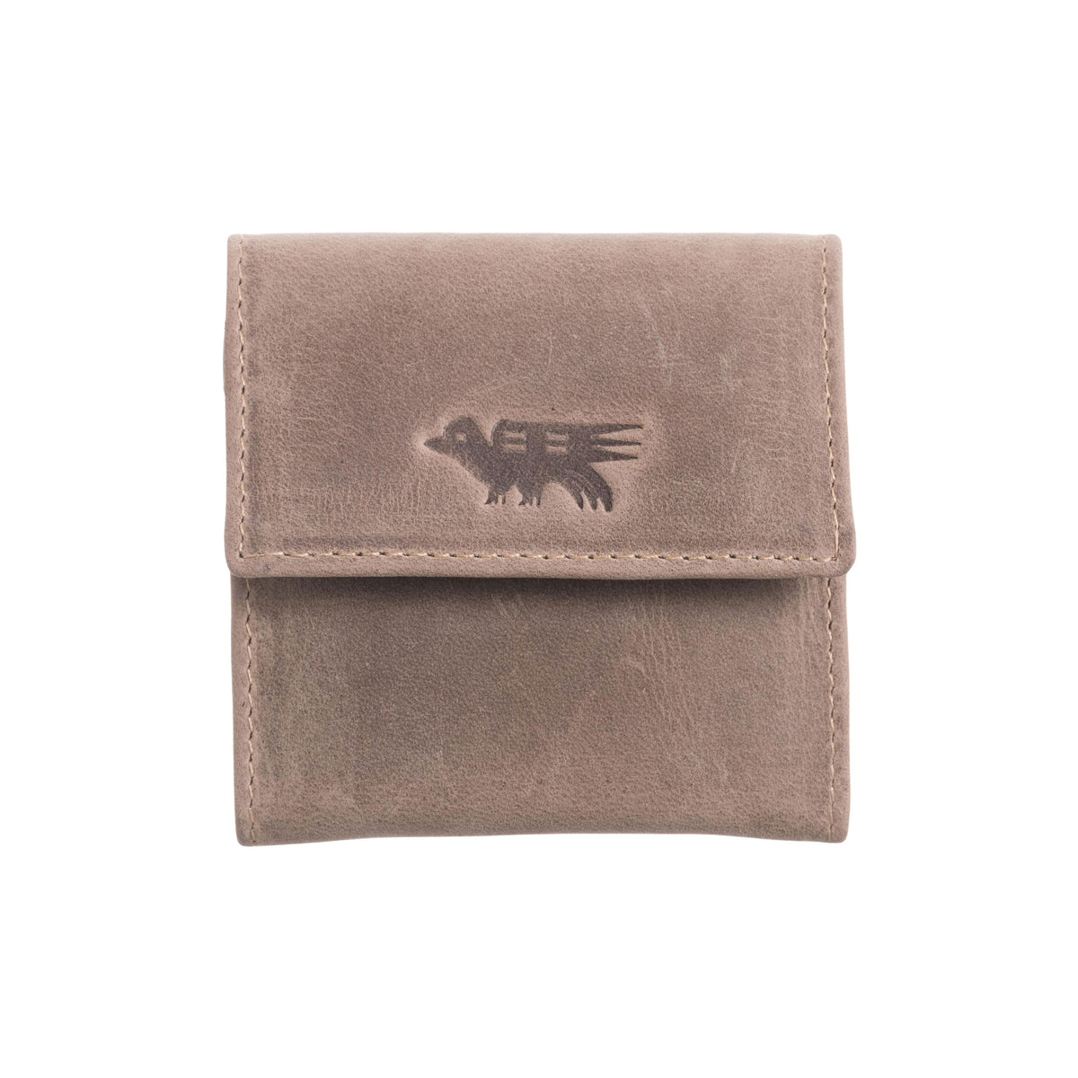 Esquire in Light Brown - a Men's Two Compartment Light Brown Leather Coin Wallet